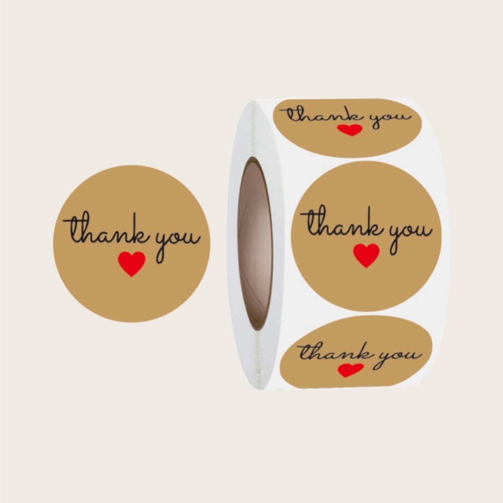 🌼5/$25🌼 500 thank you stickers
